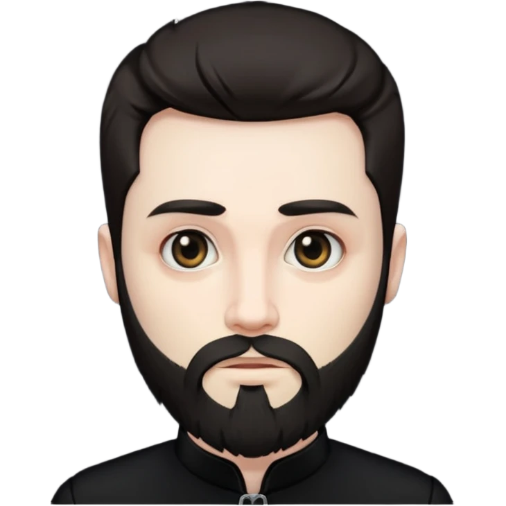 goth men with beard emoji
