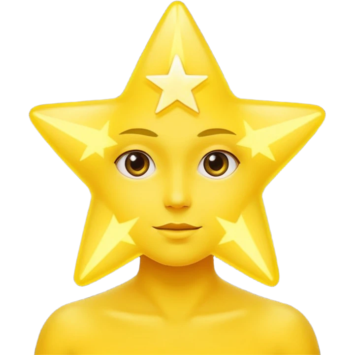 Star with a human body emoji