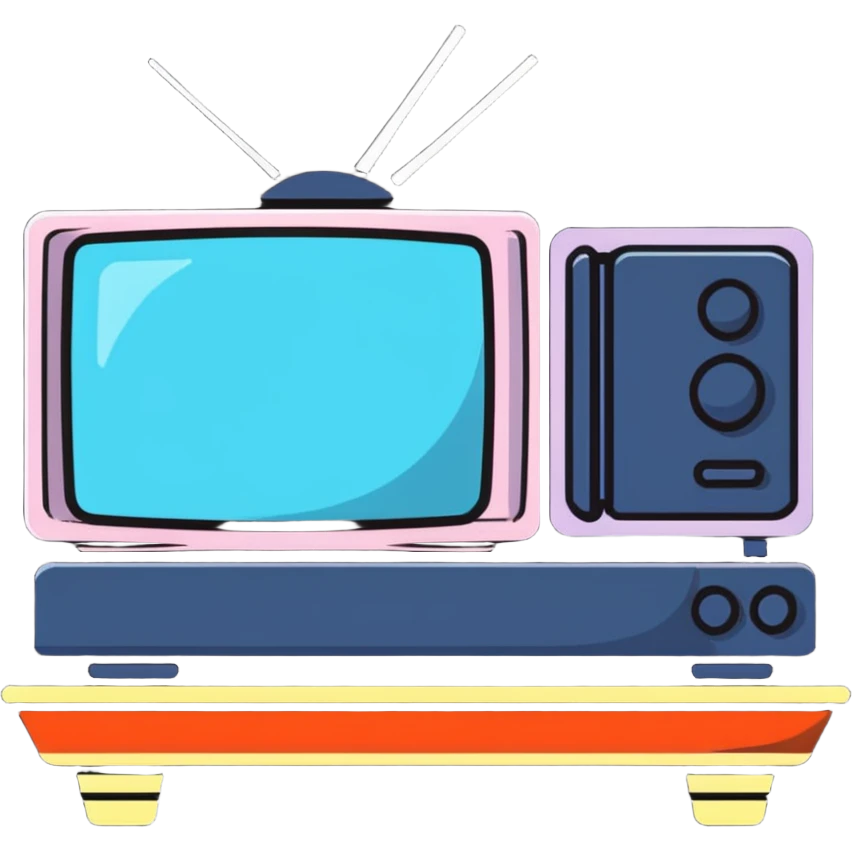 character watching TV emoji