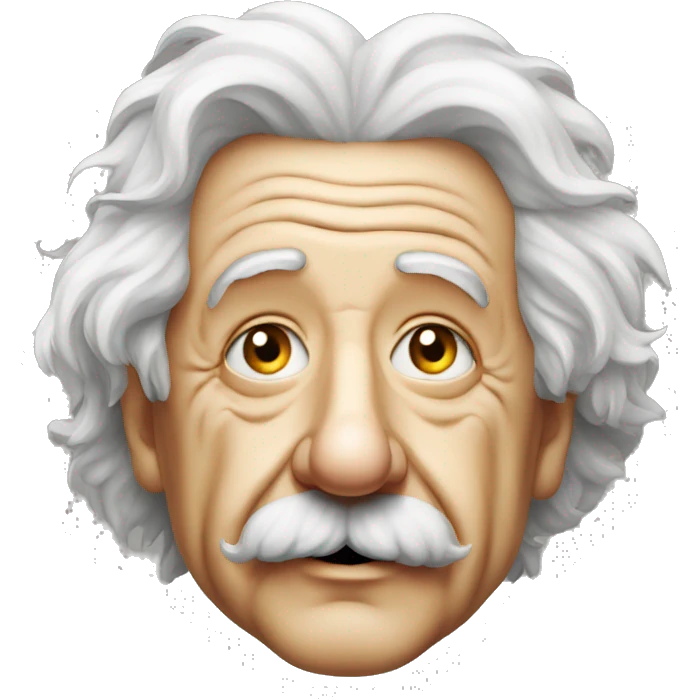 albert einstein with instead of eyes stars emoji