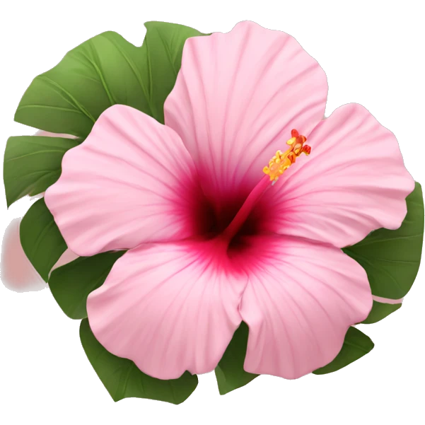 Light pink Hibiscus emoji