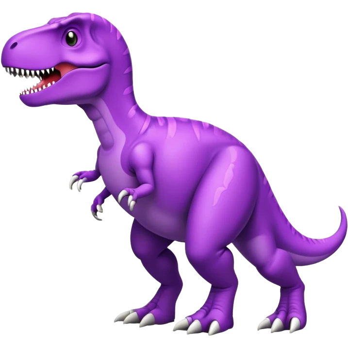 a purple t-rex  emoji
