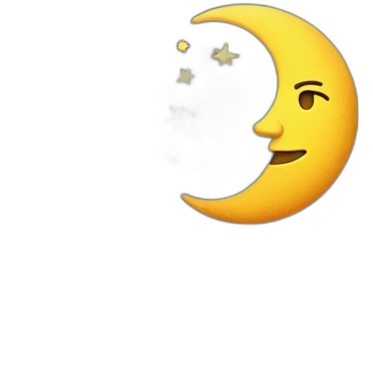 Sun moon emoji