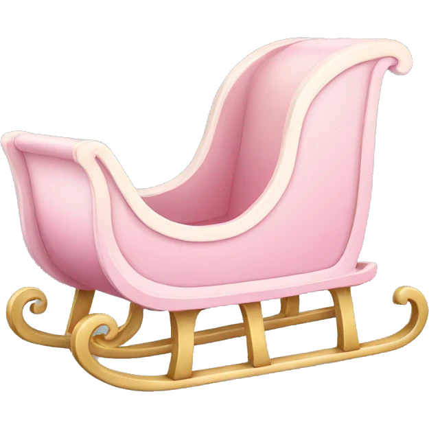 light pink sleigh emoji
