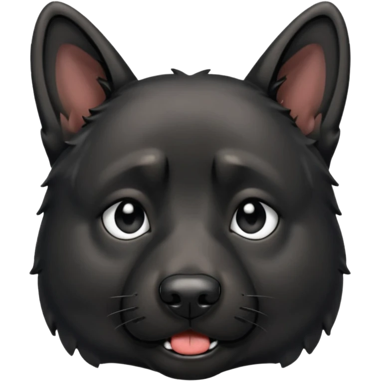 all black german shepherd face crying large tears looking sad emoji