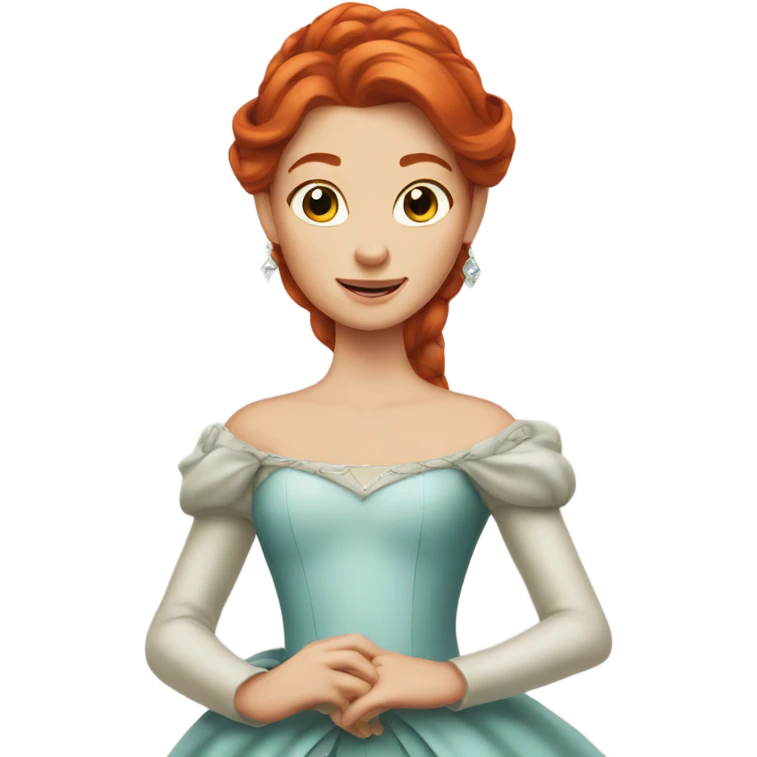 Redhead as a princess  emoji
