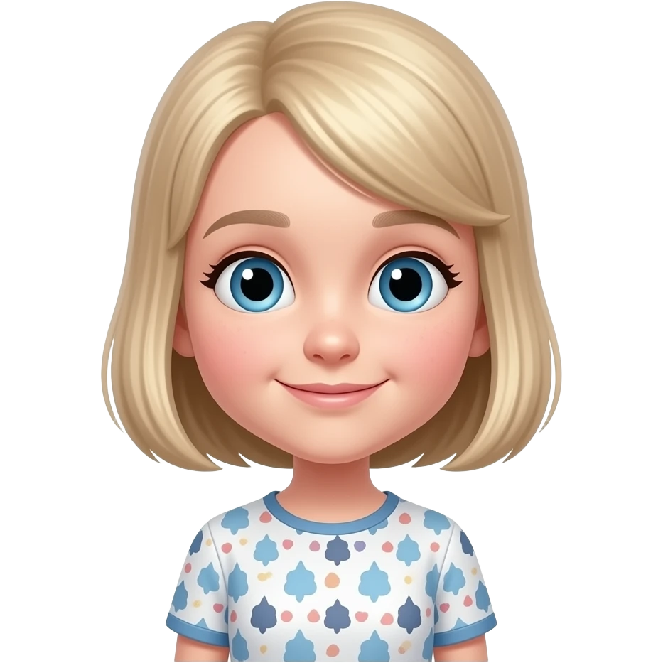 Extremely tall little girl emoji
