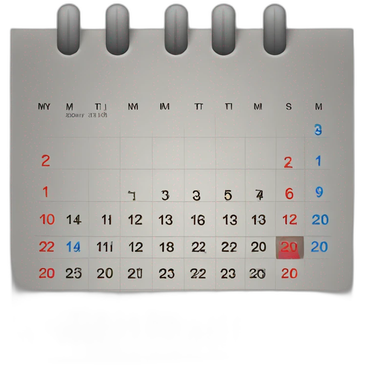 calendar emoji