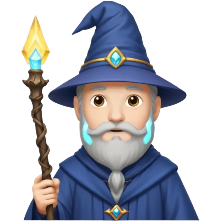 Wizard with magic hat emoji
