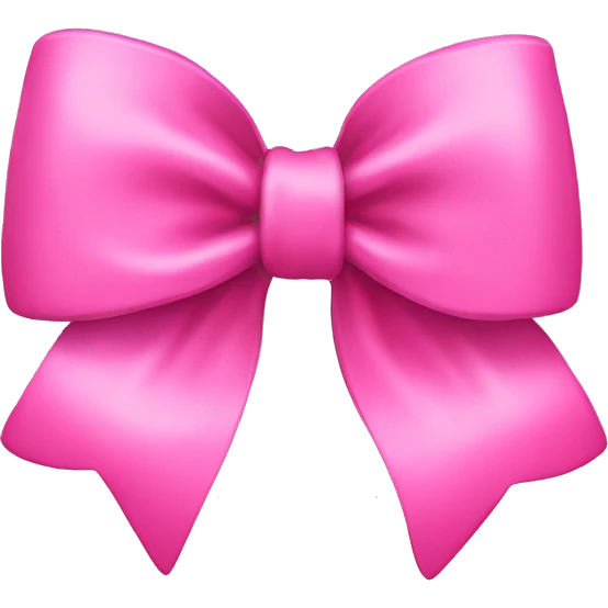 Pink bow emoji