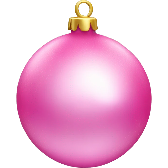 Pink bauble  emoji