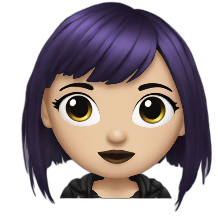 Big yiddy goth girl emoji