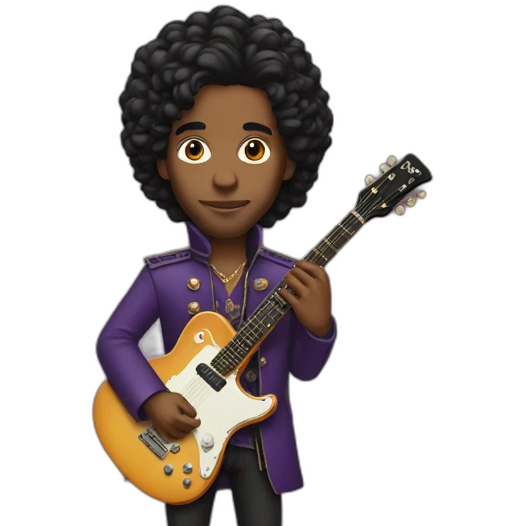 Prince Artist with guitar emoji