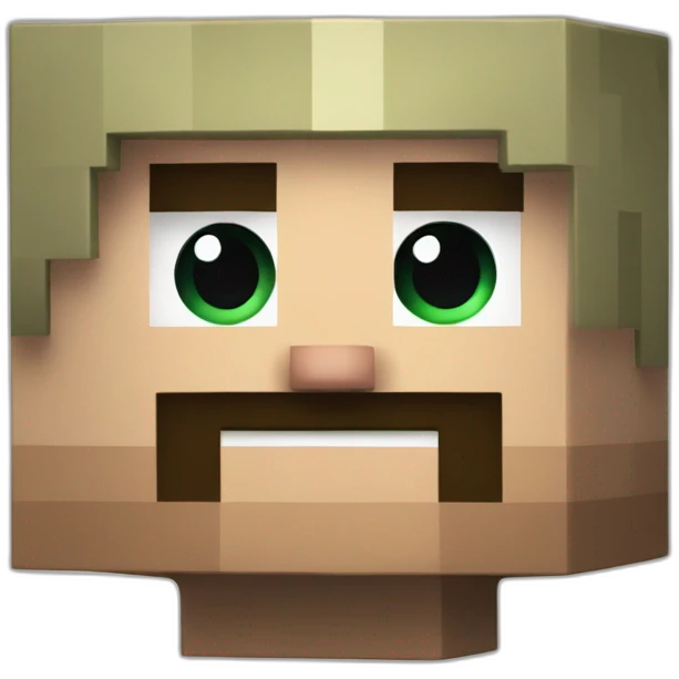 Minecraft steve emoji