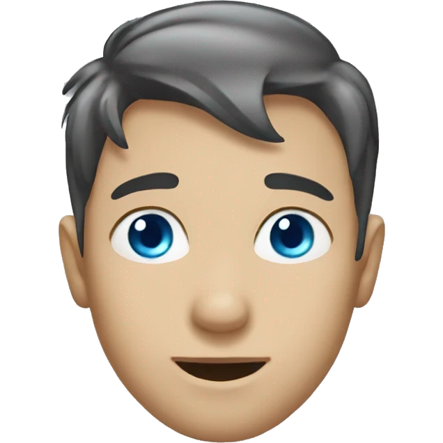 Boy blue eyes emoji