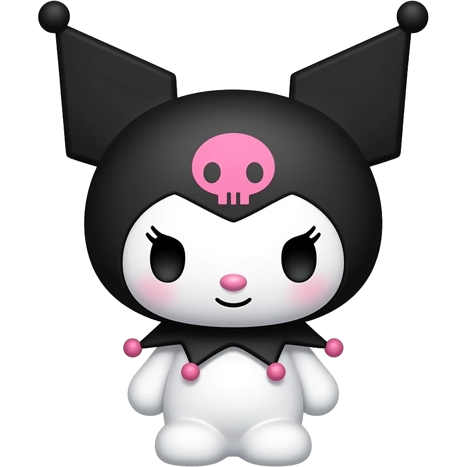 kuromi pero en pocos puntos emoji