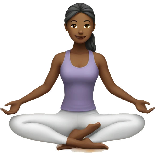 Yoga girl  emoji