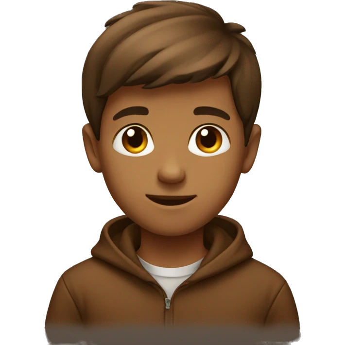 Boy brown  emoji