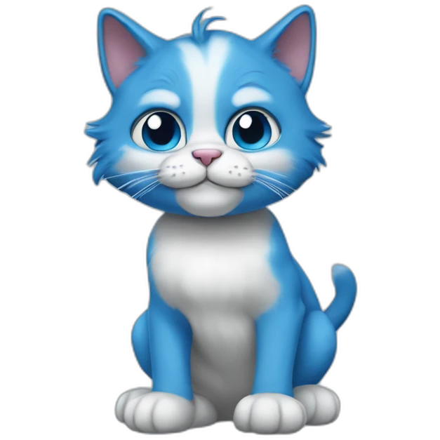 Blue-Smurf-cat emoji