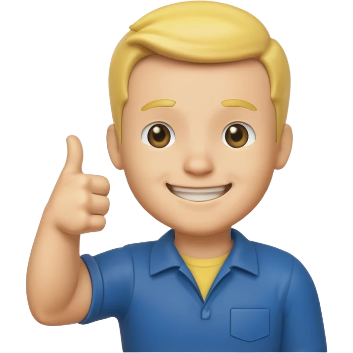 Vault Boy from Fallout giving a thumbs-up emoji