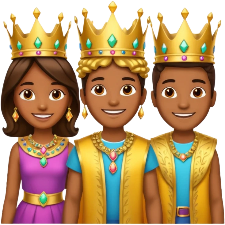 Un emoji de los tres reyes magos juntos emoji
