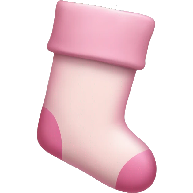  light pink Christmas stocking emoji