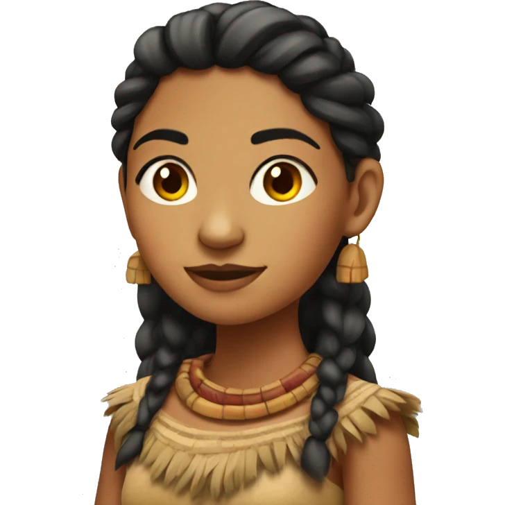 pretty 20-aged mayan girl emoji
