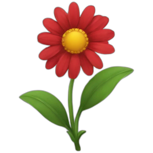 red flower emoji