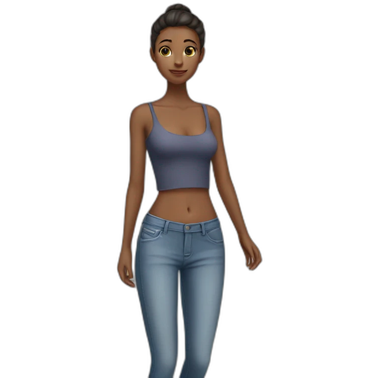 Slim fit girl emoji