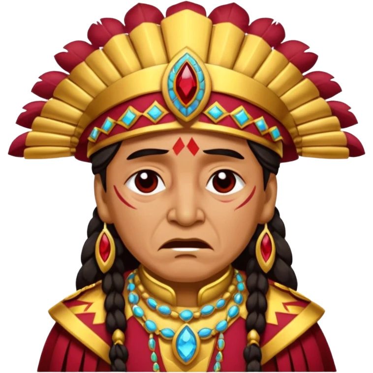 An fsu emoji with an fsu fan crying/depressed so a Seminole make it chief Osceola with Garnett and gold included emoji