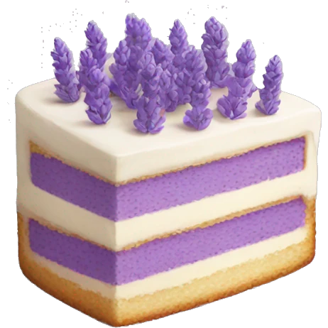 Lavender cake emoji