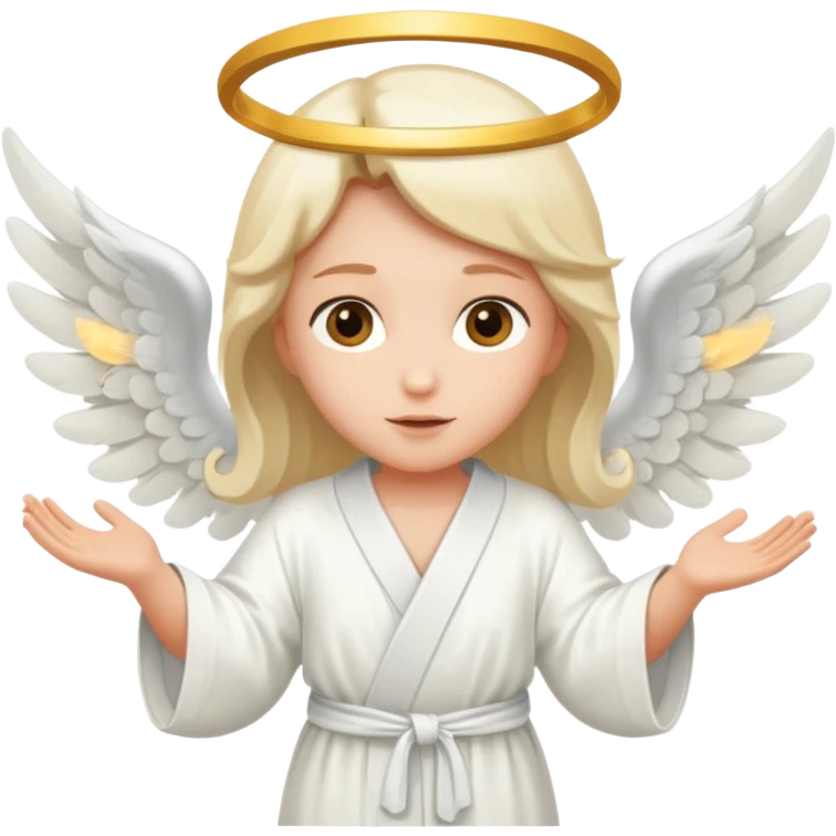 angel floating emoji