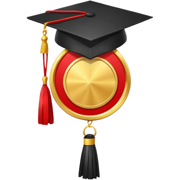 🏅 Medal + Graduation Cap emoji