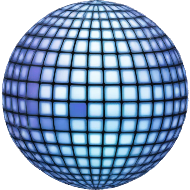 LED disco ball emoji