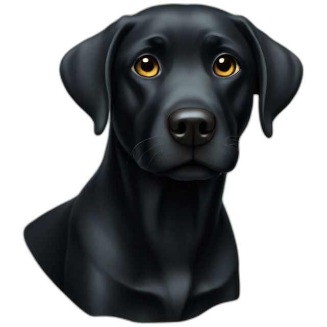 Labrador-noir-diving emoji