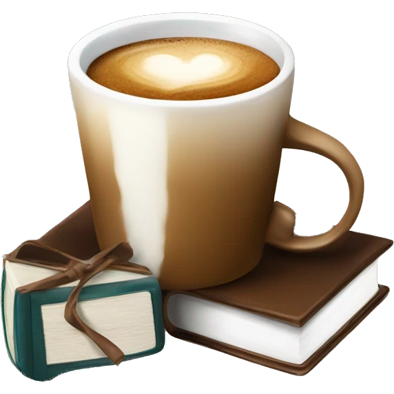 Coffe and books emoji