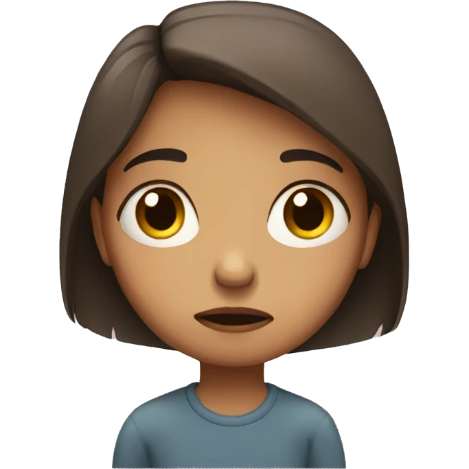 sad girl emoji