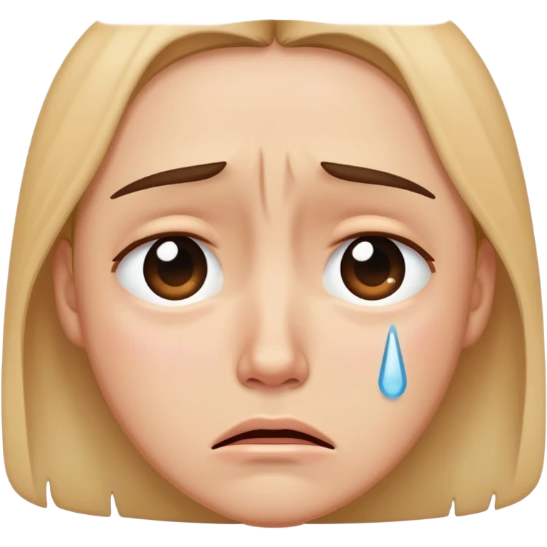 sad person crying with tears emoji