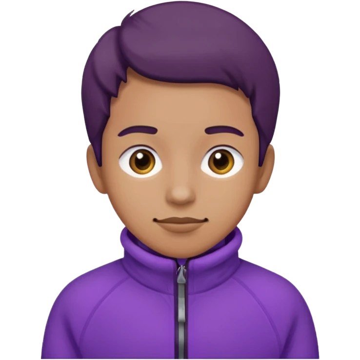 La tercera imagen, manten el forro polar morado emoji