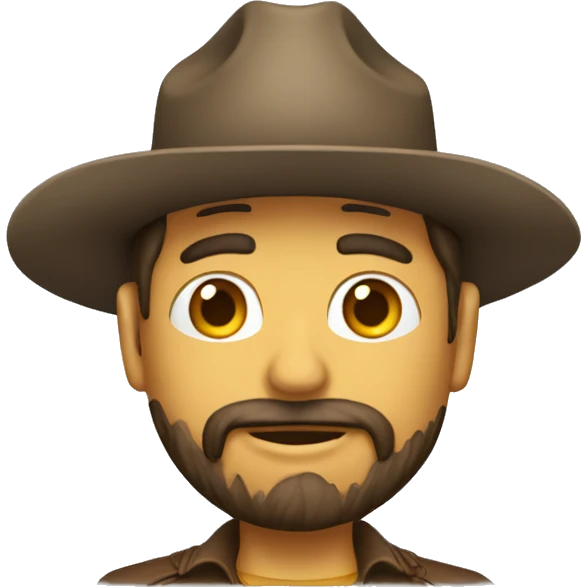Cuyo con un sombrero de vaquero  emoji
