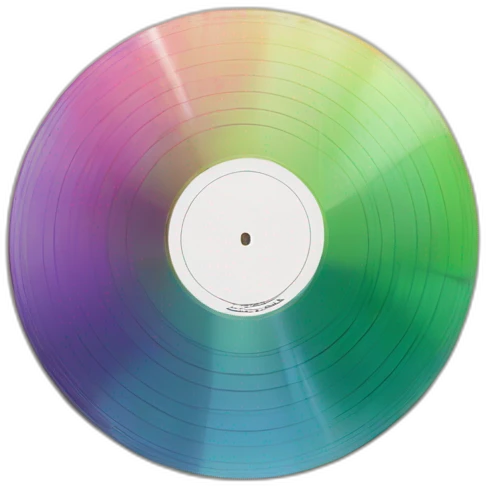  Vinyl record with statistic graph form emoji
