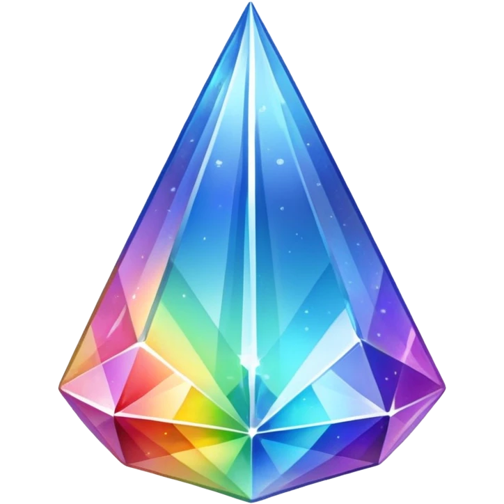 Rainbow prism Skyshard crystal emoji