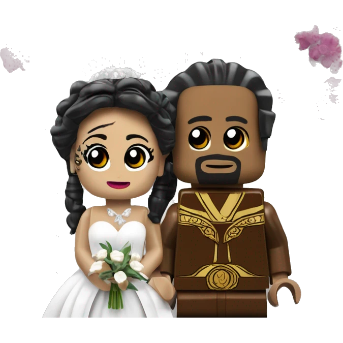 Lego Queen Amadala of Naboo and Anakin  Skywalker get married then have kids together.  emoji
