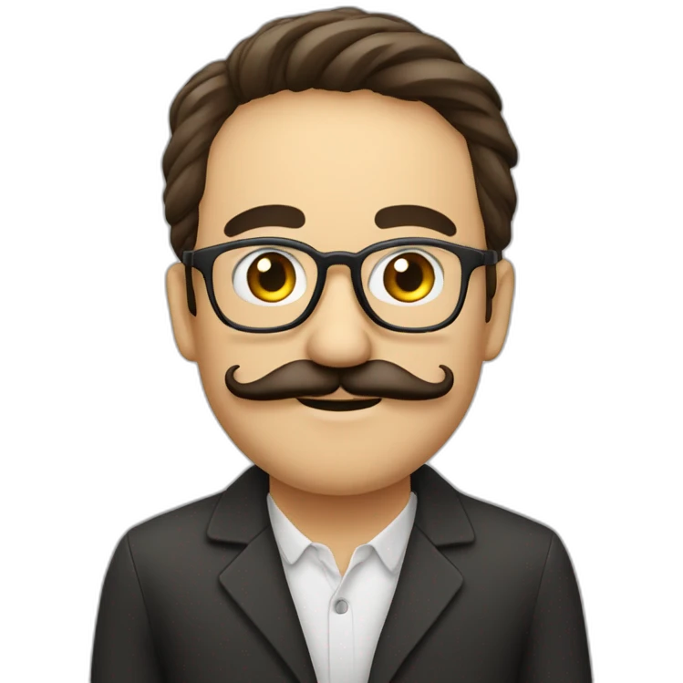 etudiant italo maroccain avec moustache emoji
