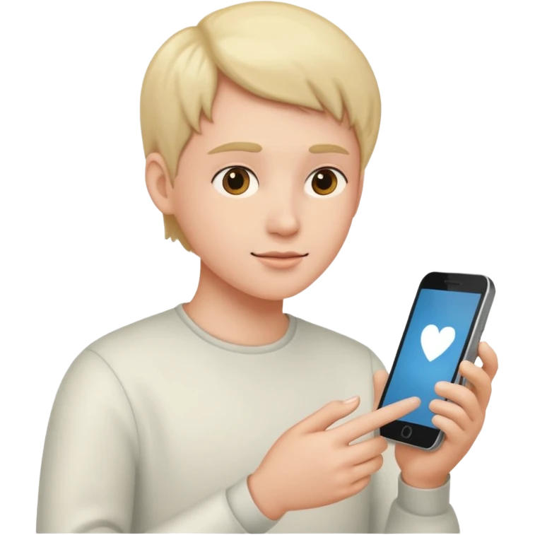 scrolling on a mobile emoji