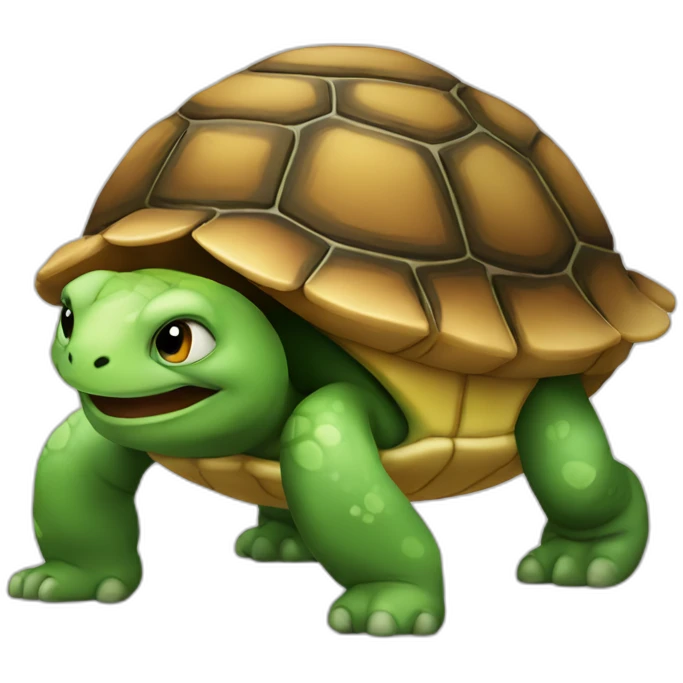 Chat sur une tortue emoji