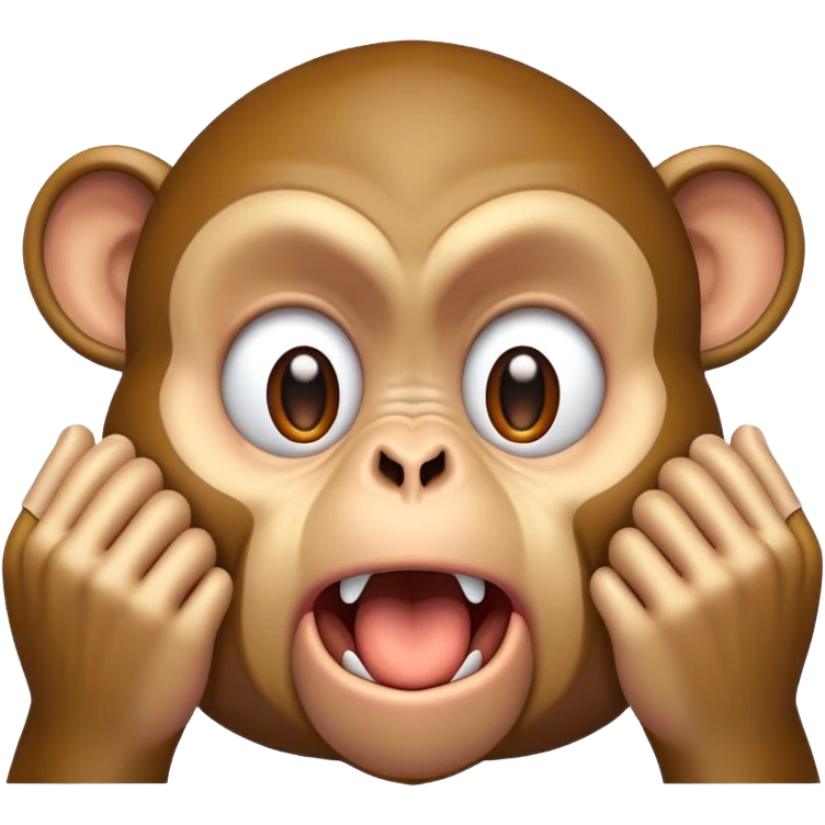 Monkey gasping emoji