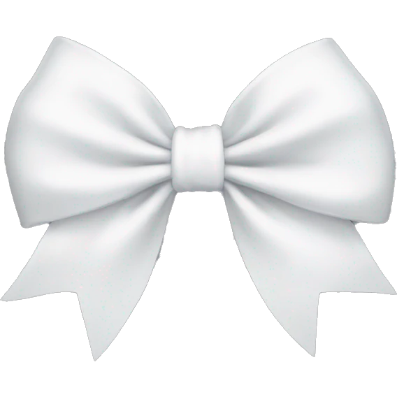 White bow emoji