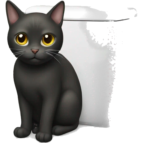 CAT on toilet  emoji