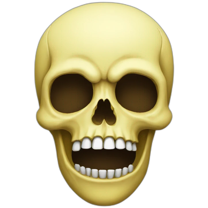skull ugly banana emoji